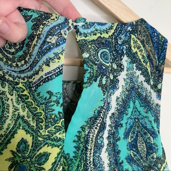 MSK sleeveless paisley print dress - Picture 8 of 9